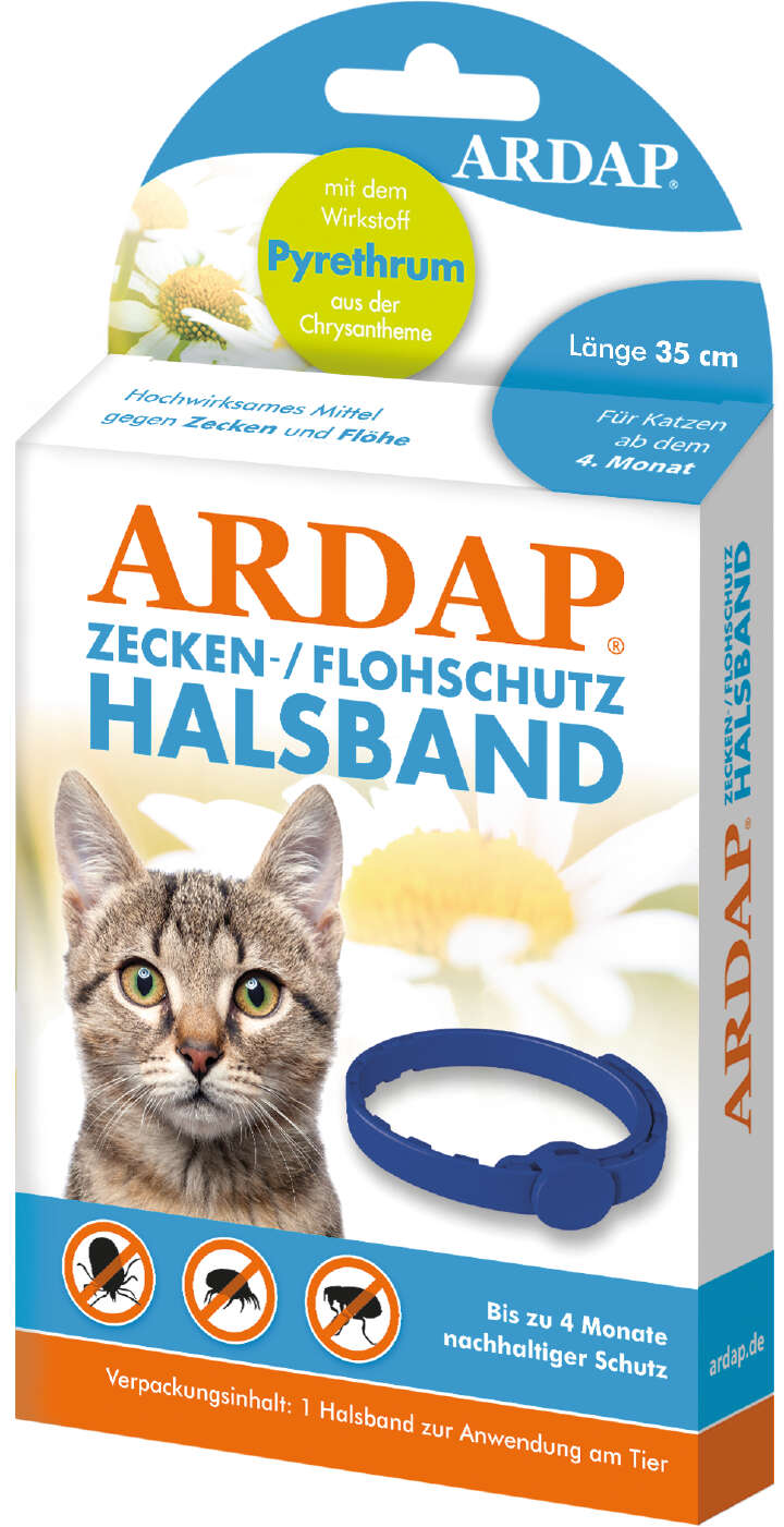 ARDAP Zecken- und Flohschutz-Halsband für Katzen